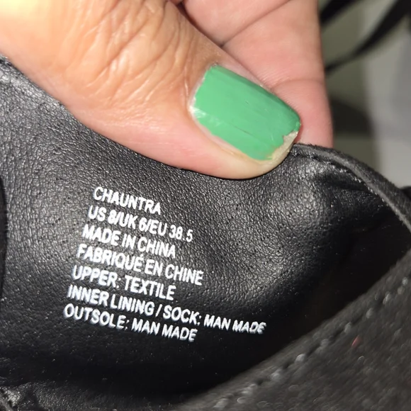 JustFab Black Wedge Sandals Women's Size 8 - Picture 8 of 11